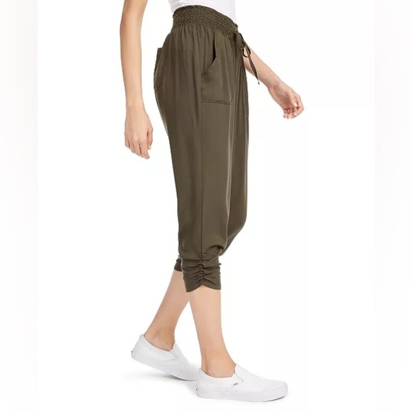 Rewash Cropped Ruched Jogger Soft Pants New Size Small - Picture 3 of 13